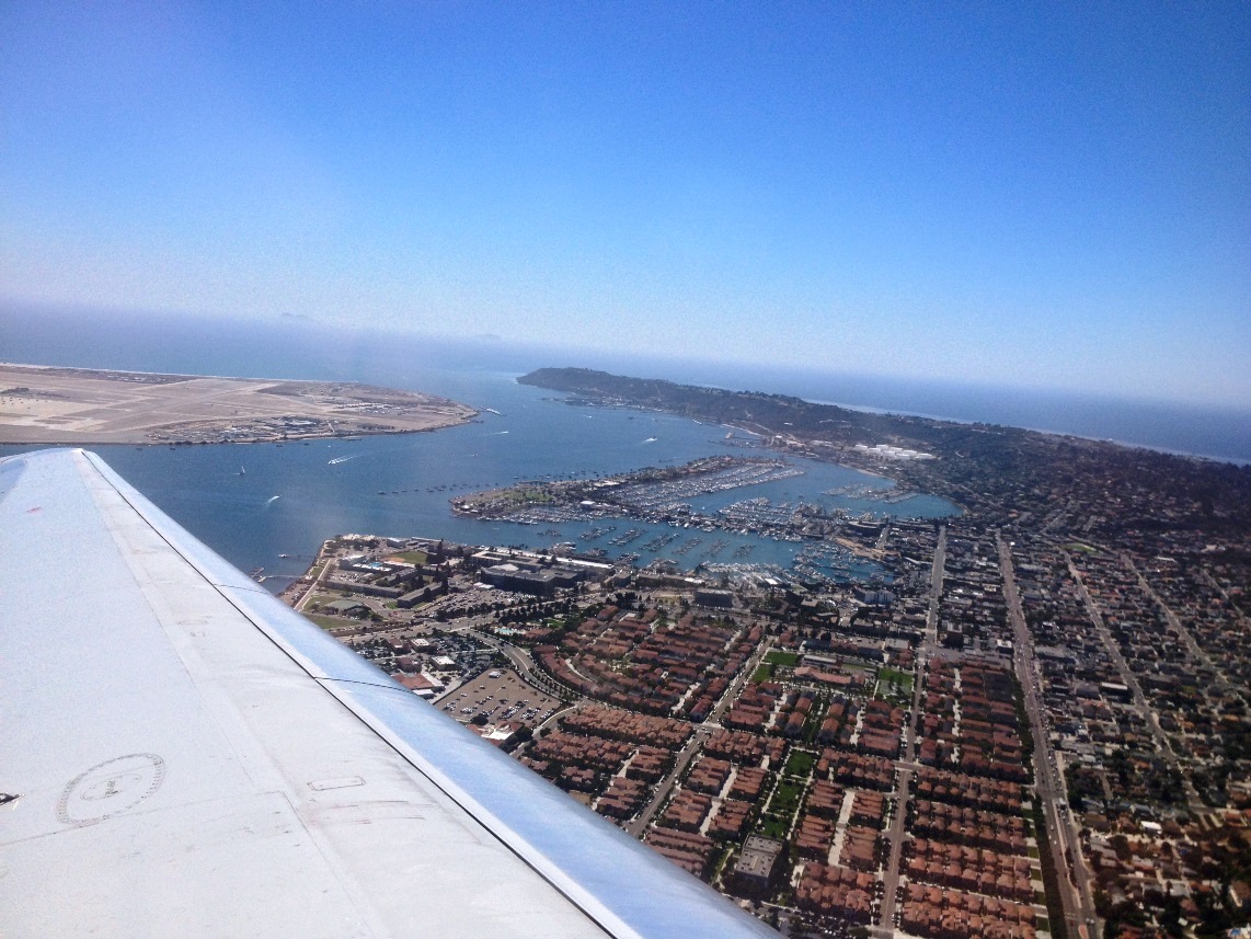 02 - San Diego - 2013 09 - 703 - North Island - Channel from flight